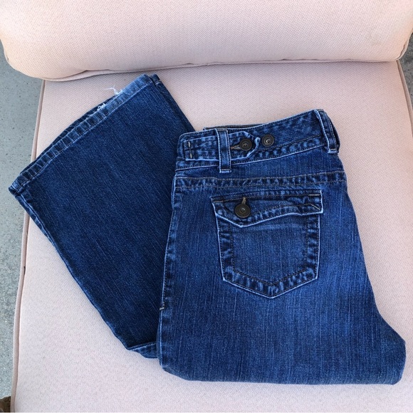 Eddie Bauer Est 1920 Adjustable Waist Button Flap Back Pockets 2009 Jeans 10R - Picture 16 of 16